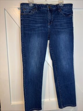 Kut from the Kloth Dark Blue Skinny Jeans - Slim Stretch Denim